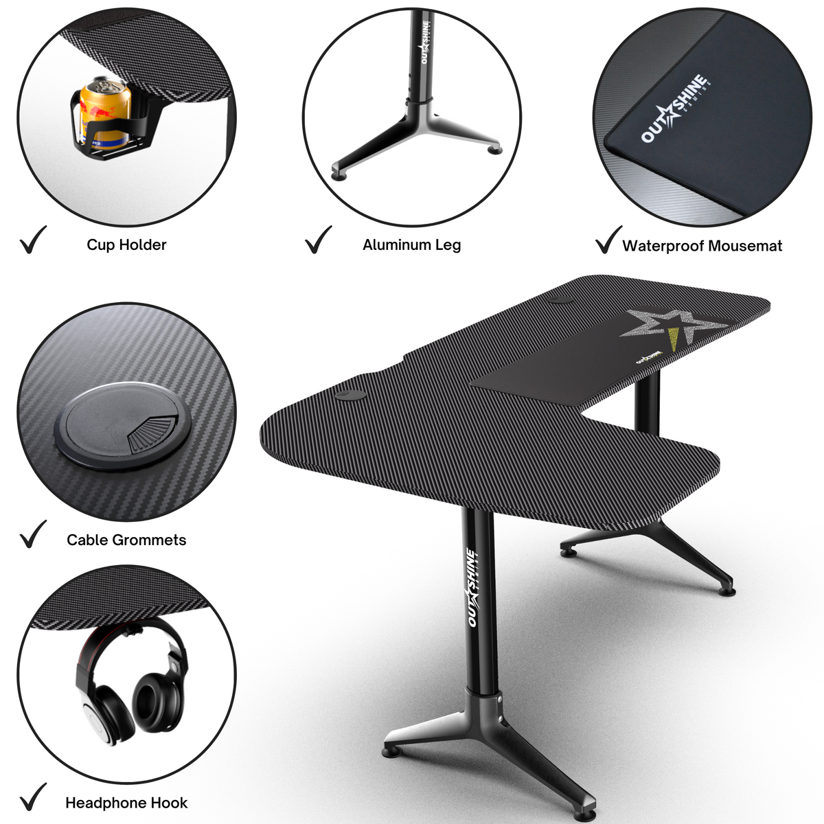 Jonathan l deals shaped gaming desk