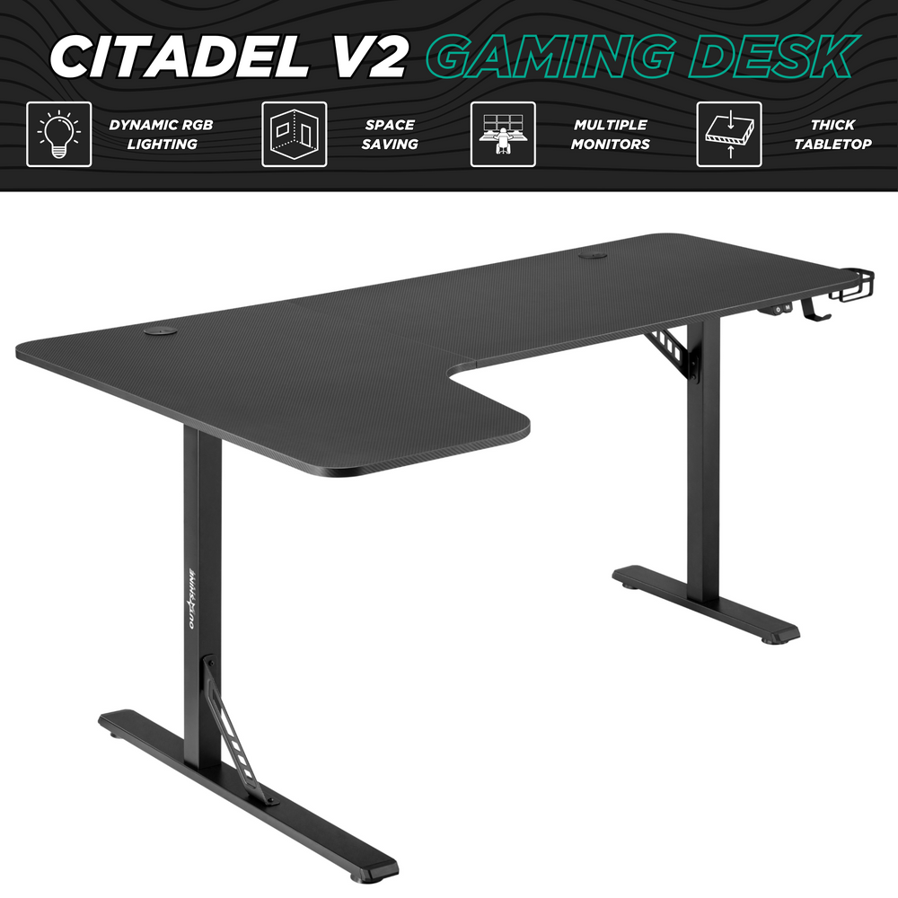 
                      
                        Citadel Gaming Schreibtisch – 160 cm breite L-Form
                      
                    