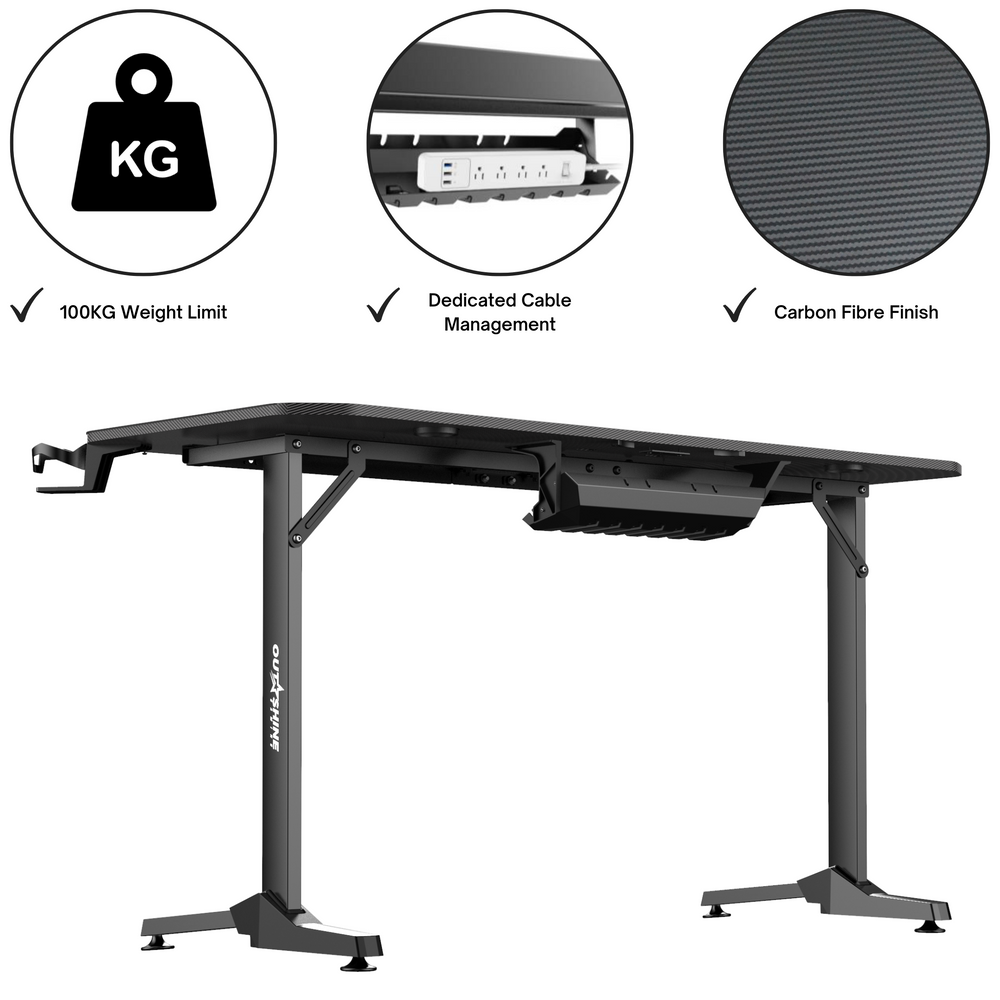 
                      
                        Fortitude Gaming Schreibtisch - 140 cm Breit
                      
                    