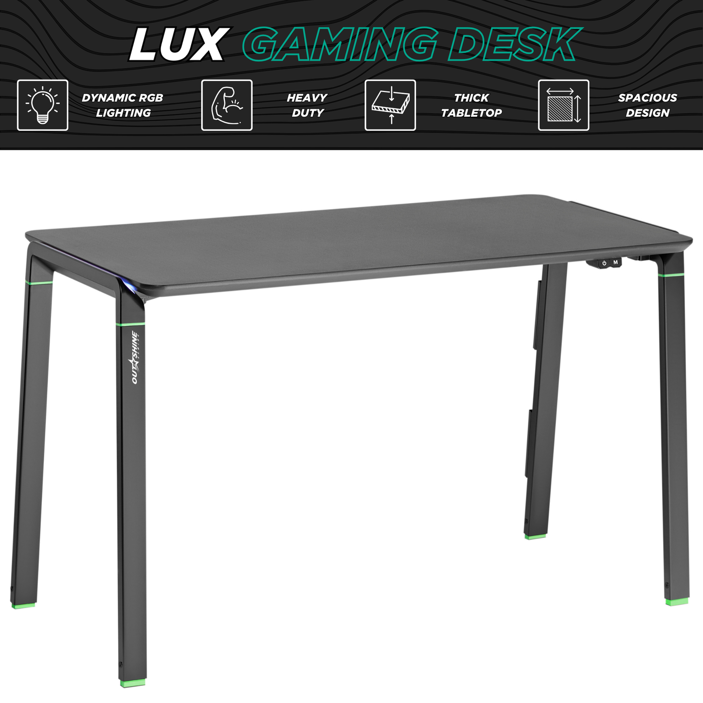 Lux Gaming-Schreibtisch – 120 cm breit