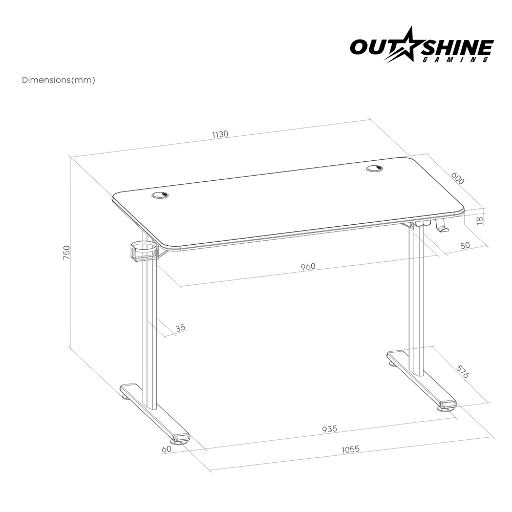 
                      
                        Rift Gaming Desk - 113 & 136cm Wide
                      
                    