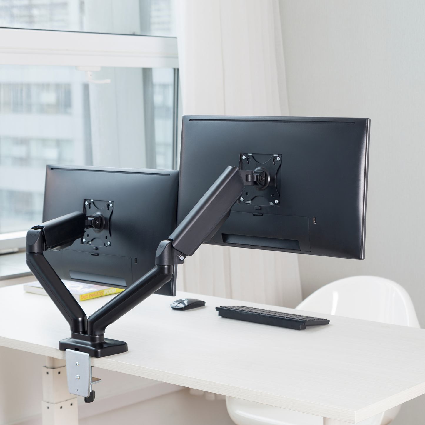 
                  
                    Outshine Double Monitor Arm - Gas Spring Assisted
                  
                