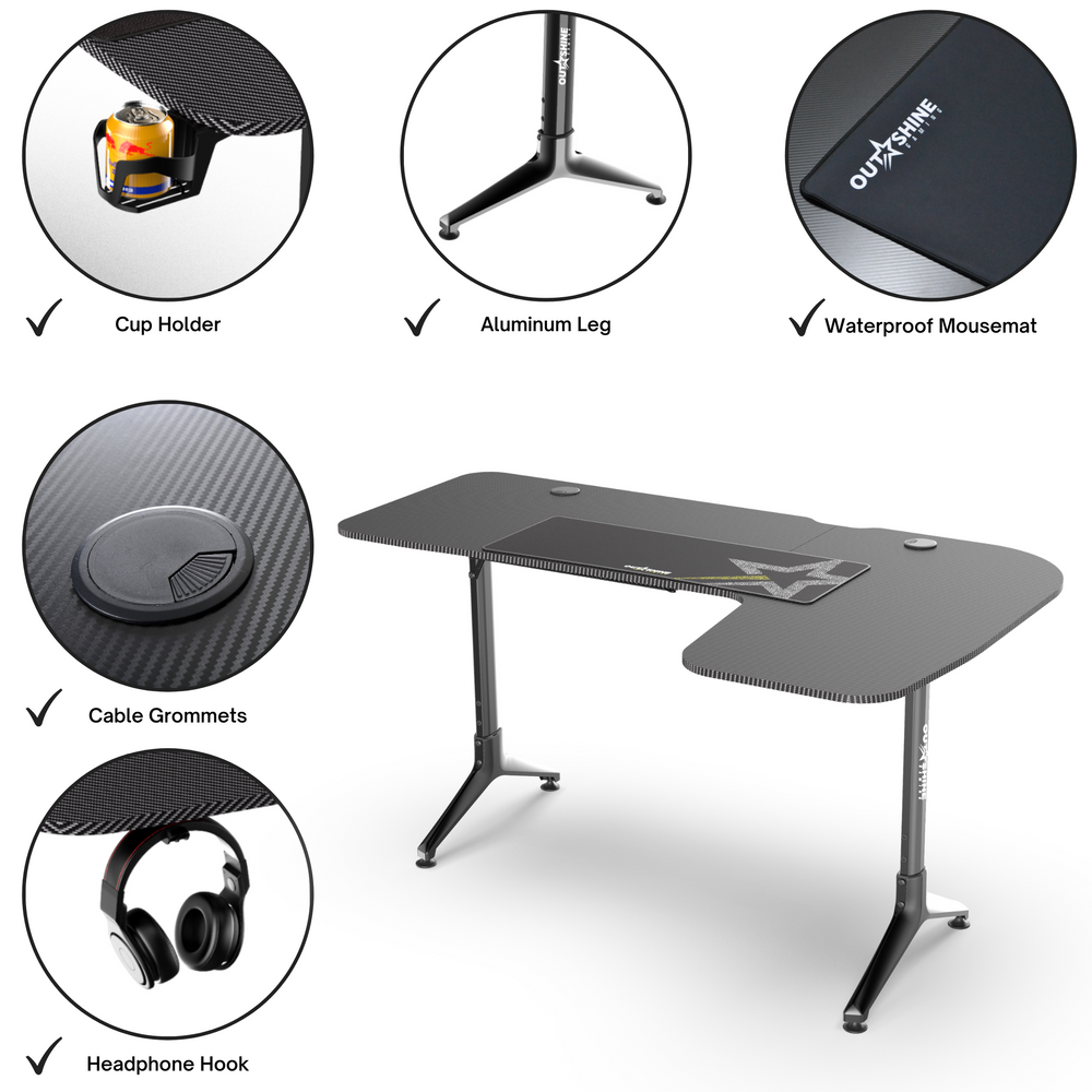 
                      
                        Citadel Gaming Desk - 160cm Wide L Shape
                      
                    