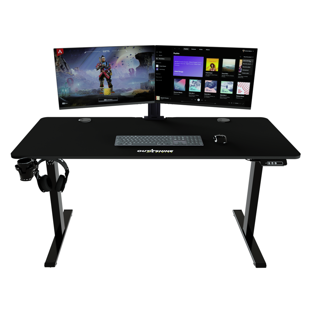 Hover Sit Stand Electric Gaming Desk Height Adjustable Desk for