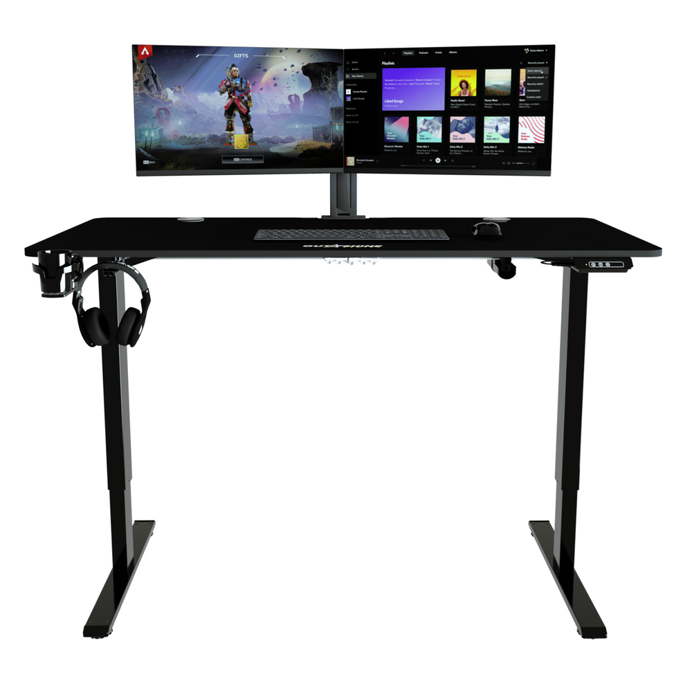 Hover Sit Stand Elektrischer Spieltisch  Höhenverstellbarer Schreibtisch  für Gamer – Outshine Gaming