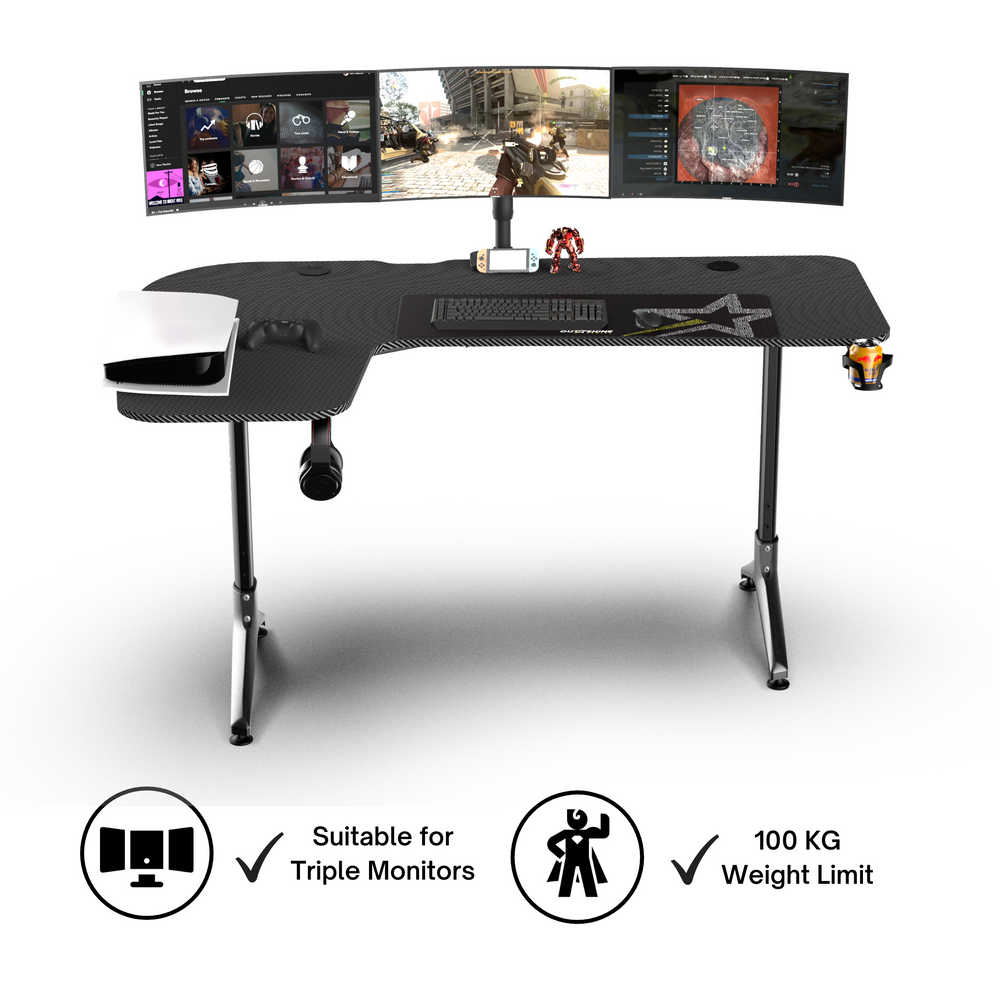 
                  
                    Citadel Gaming Schreibtisch – 160 cm breite L-Form
                  
                