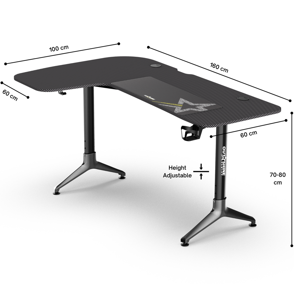 
                      
                        Citadel Gaming Schreibtisch – 160 cm breite L-Form
                      
                    