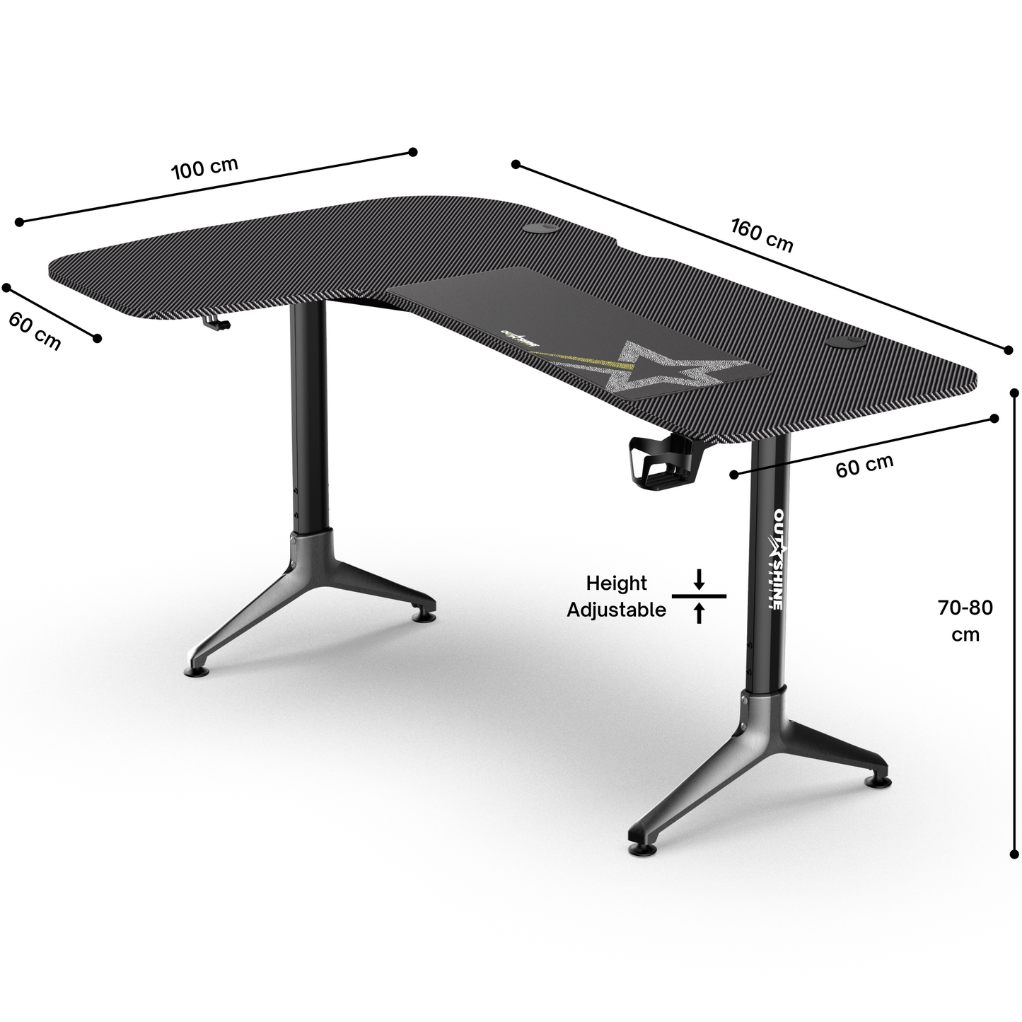 
                  
                    Citadel Gaming Desk - 160cm Wide L Shape
                  
                