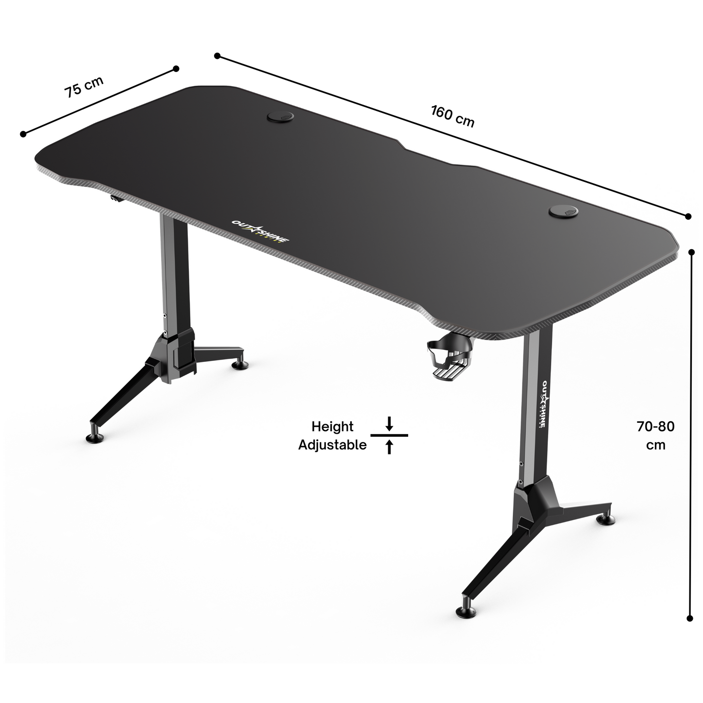 
                  
                    Surge Gaming Schreibtisch – 160 cm breit
                  
                
