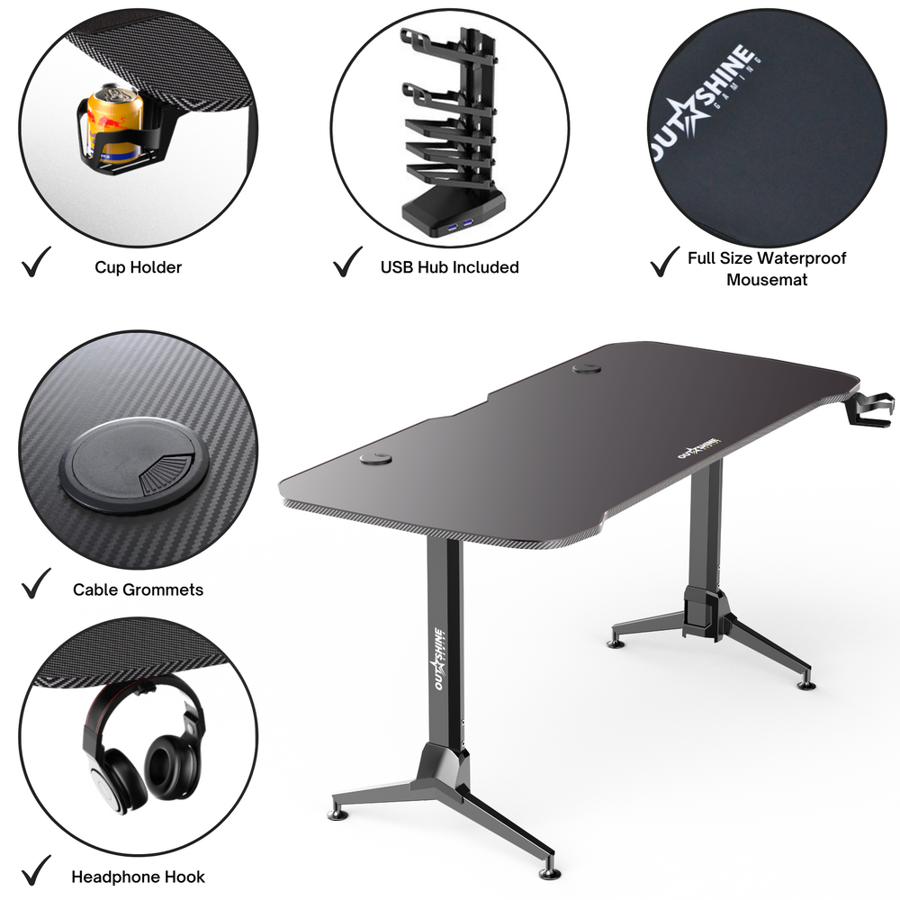 
                      
                        Surge Gaming Desk - 160cm Wide
                      
                    